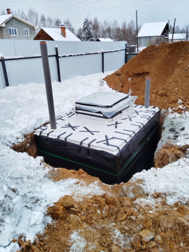 монтаж погреба уралец
